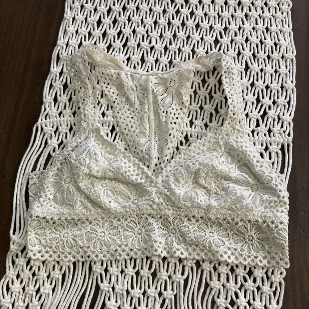 Aerie white lace bralette